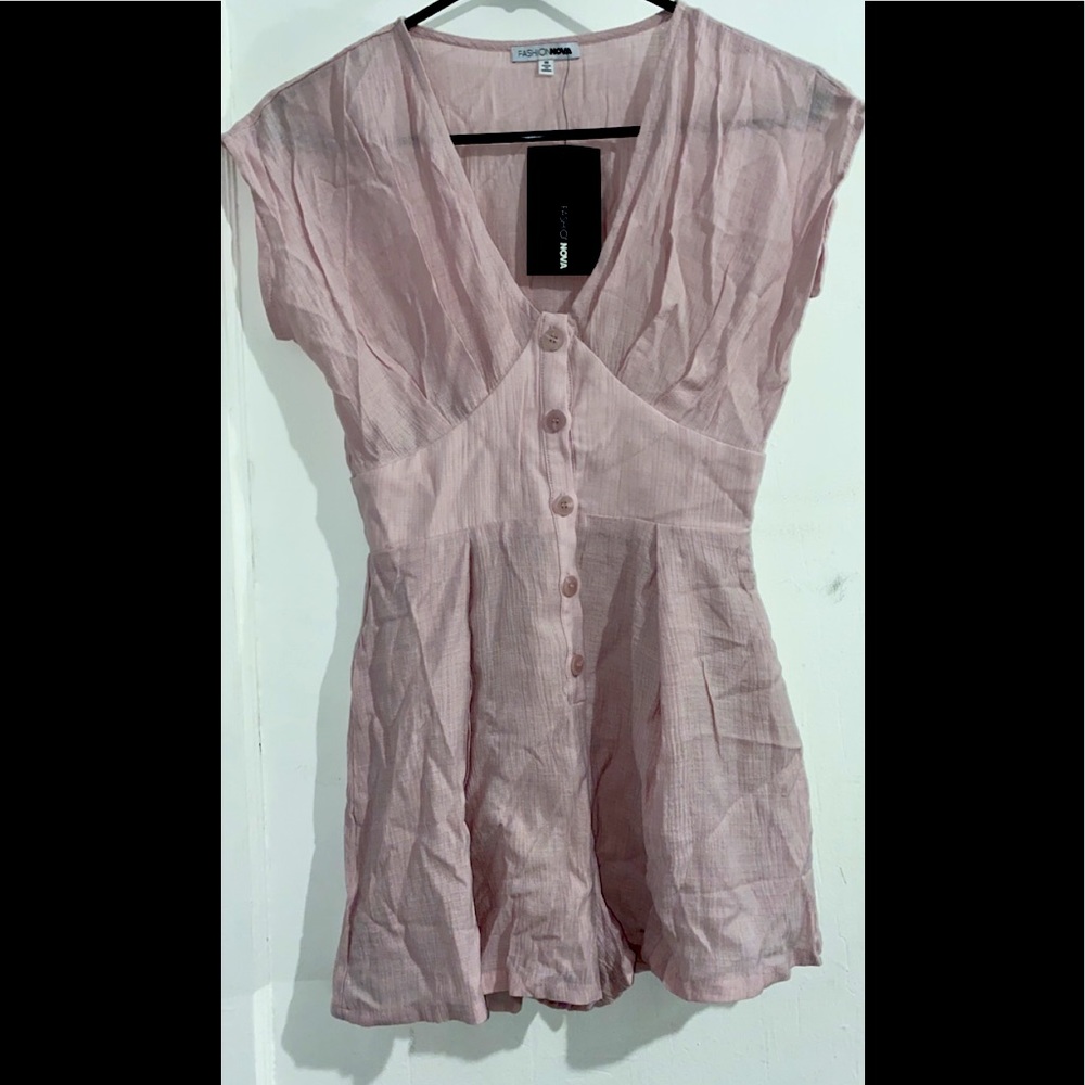 Short pink romper
